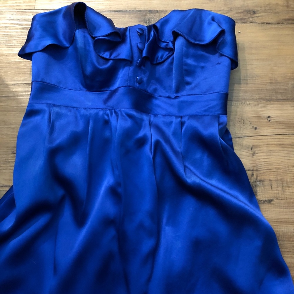 Betsey Johnson corset silk cocktail dress